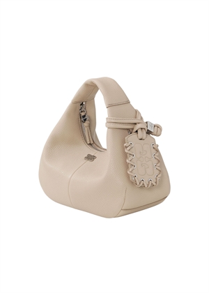 Hobo Mini Grained bag White Pepper A6978 Ganni 